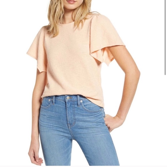 COPY - Madewell BRAND NEW W/ TAGS Flutter Sleeve Top - Picture 8 of 10